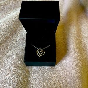 Kay Jewelers Hallmark Diamonds Heart Necklace 1/15 ct tw Sterling Silver